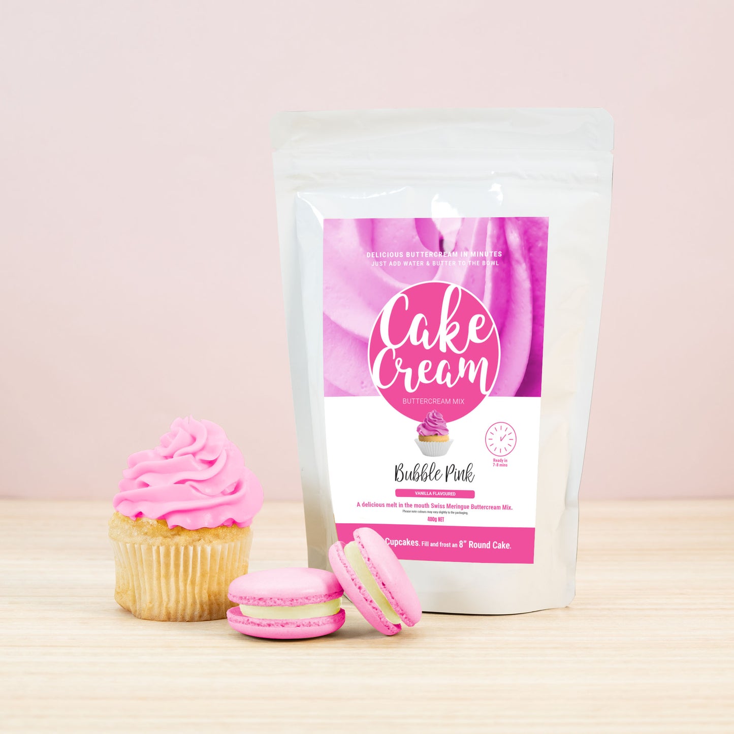 Cake Cream 400g - Bubble Pink