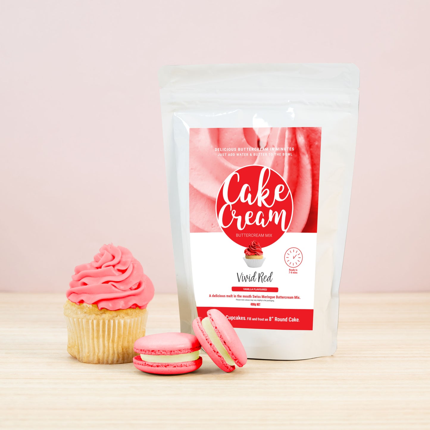 Cake Cream 400g - Vivid Red