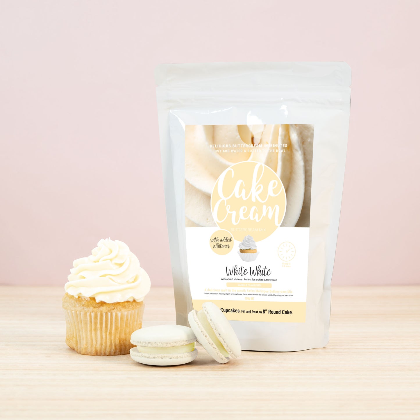 Cake Cream 400g - White White