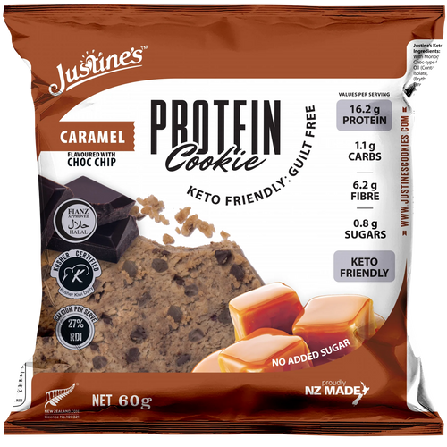 Justine's Keto Caramel Choc Chip Protein Cookie - 60g