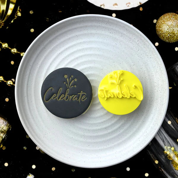 Custom Cookie Cutters Embosser - Celebrate