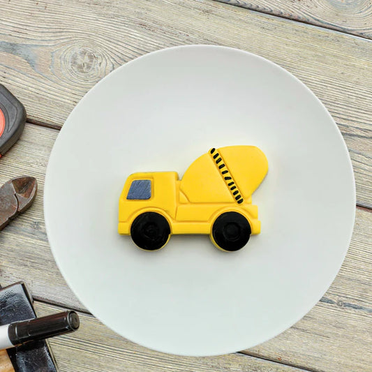 Custom Cookie Cutter - Cement Truck Cutter and Embosser Set.