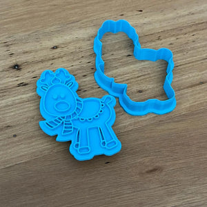 Cookie Cutter Store - Cute Reindeer Stamp and Cutter *Last One*