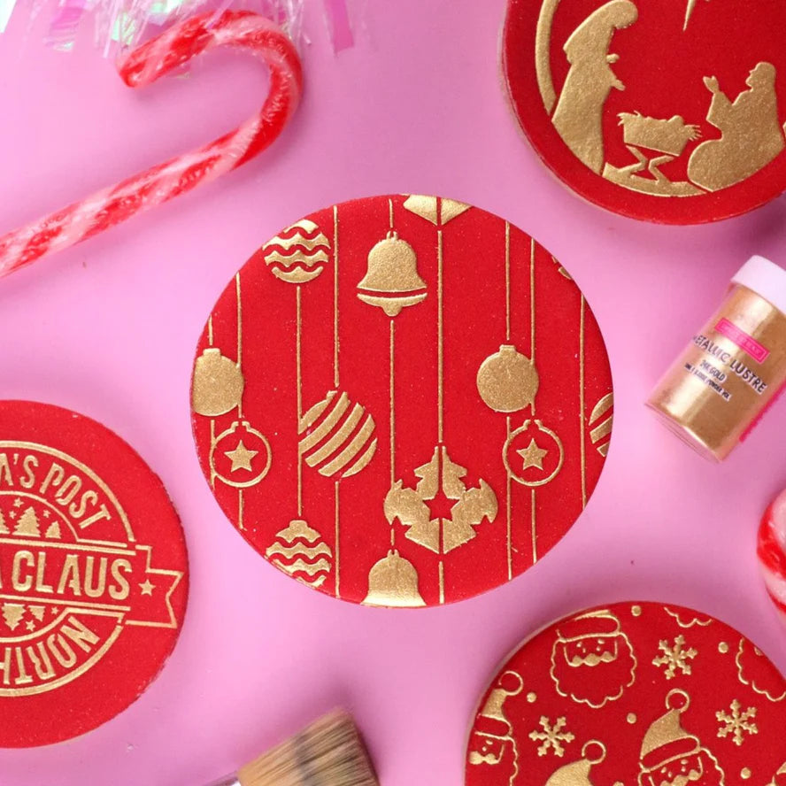 Sweet Sticks Stencil - Christmas Baubles.