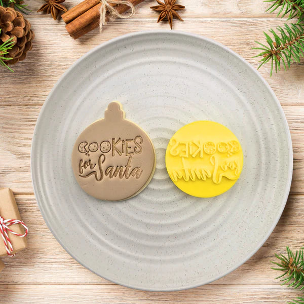 Custom Cookie Cutters Embosser - Cookies for Santa V2.
