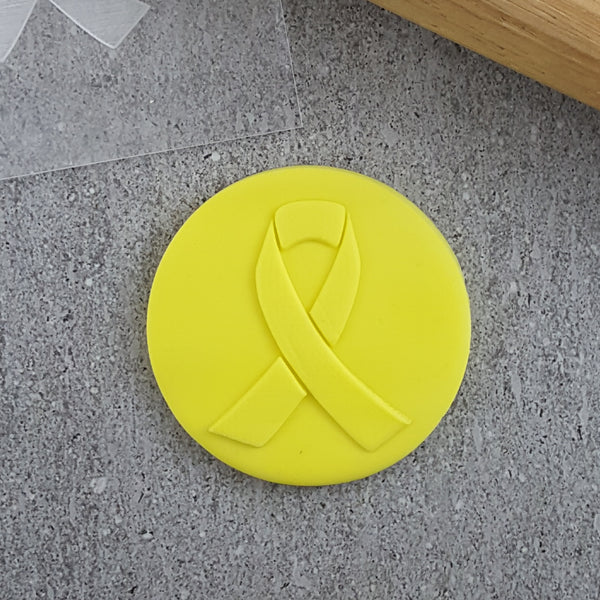 Custom Cookie Cutter Pink Ribbon Debosser