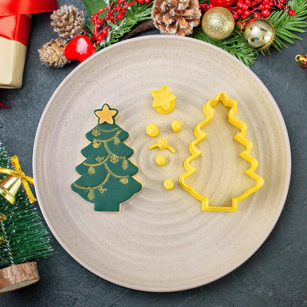 Custom Cookie Cutters - DIY Christmas Tree Cutter and Embosser Set.
