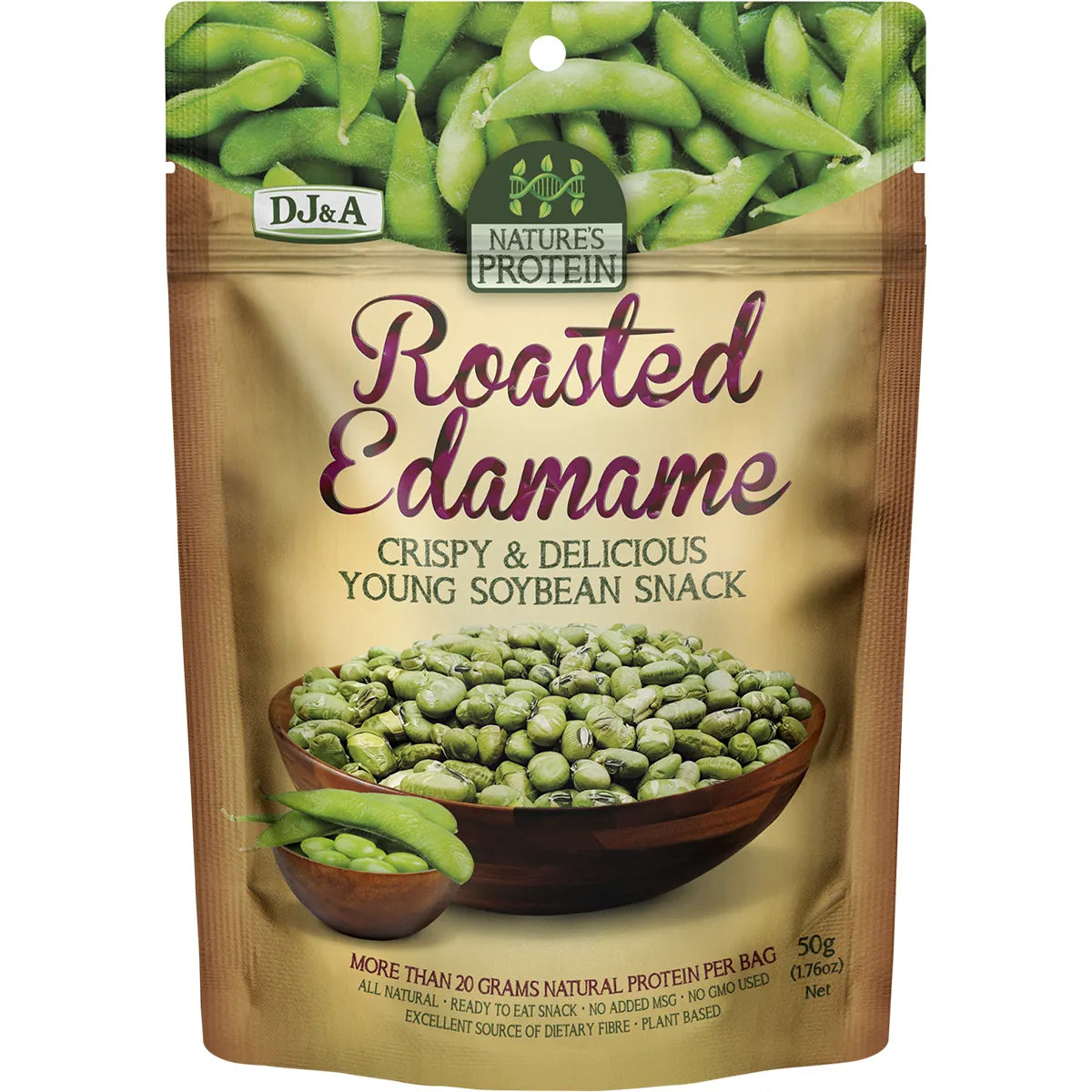 Nature's Protein Roasted Edamame 50g