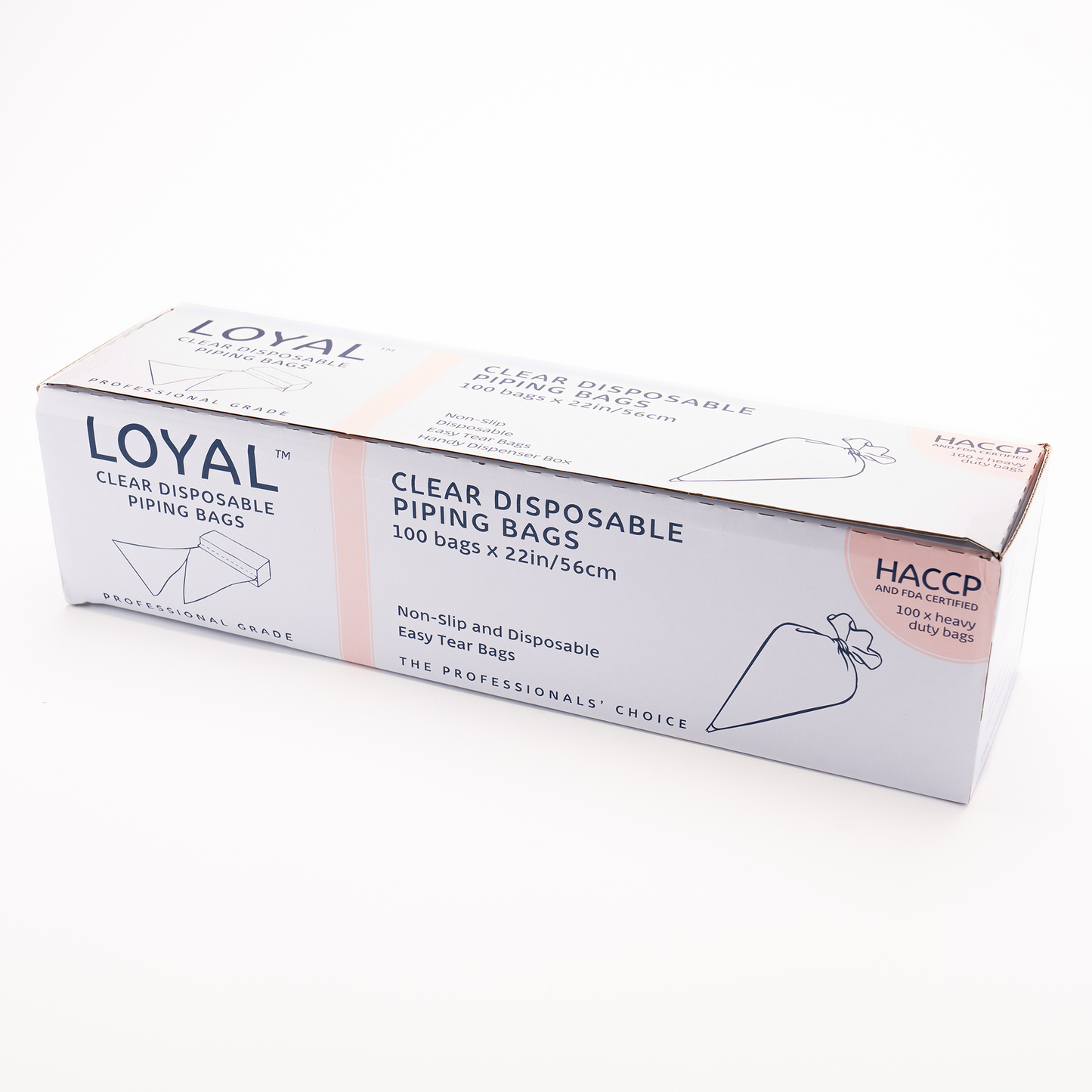 Loyal Disposable Piping Bags Clear 22" (100pc)