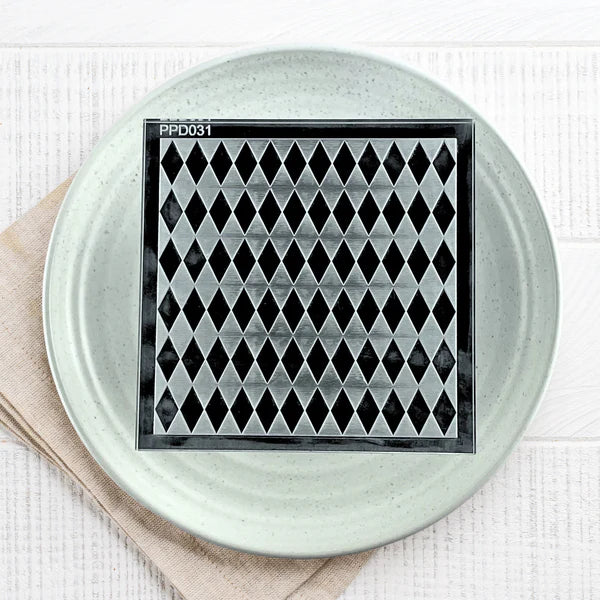Custom Cookie Cutters - Diamond Pattern Plate Debosser