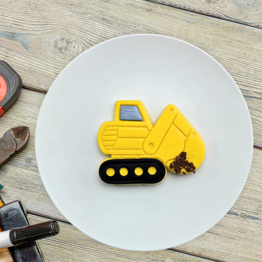 Custom Cookie Cutter - Digger Cutter and Embosser Set.
