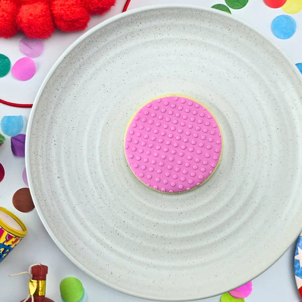 Custom Cookie Cutters - Dots Pattern Plate.