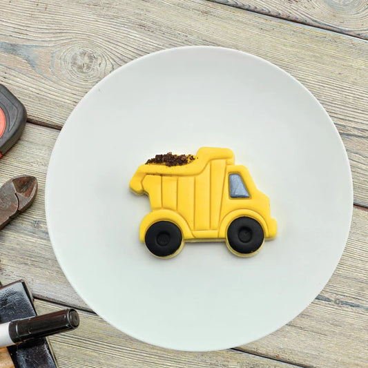 Custom Cookie Cutter - Dump Truck Cutter and Embosser Set.