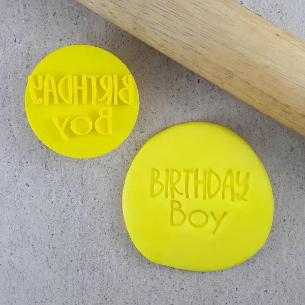 Custom Cookie Cutters - Birthday Boy Embosser.