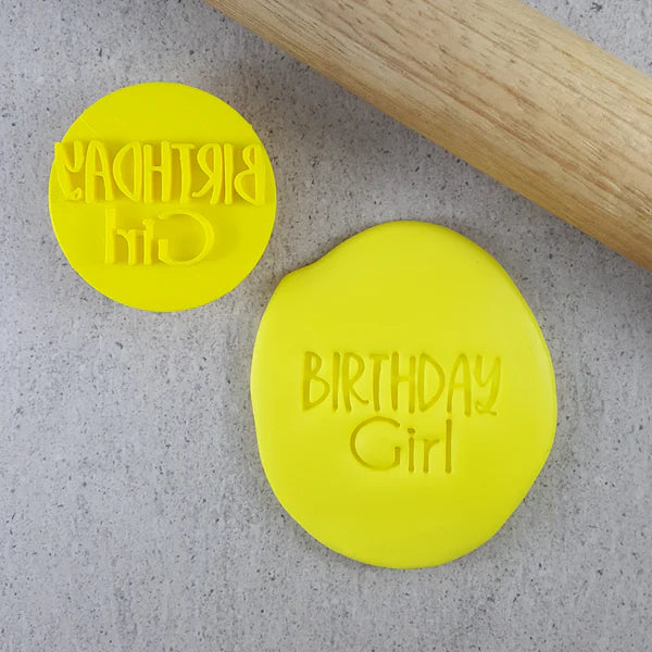 Custom Cookie Cutters - Birthday Girl Embosser.