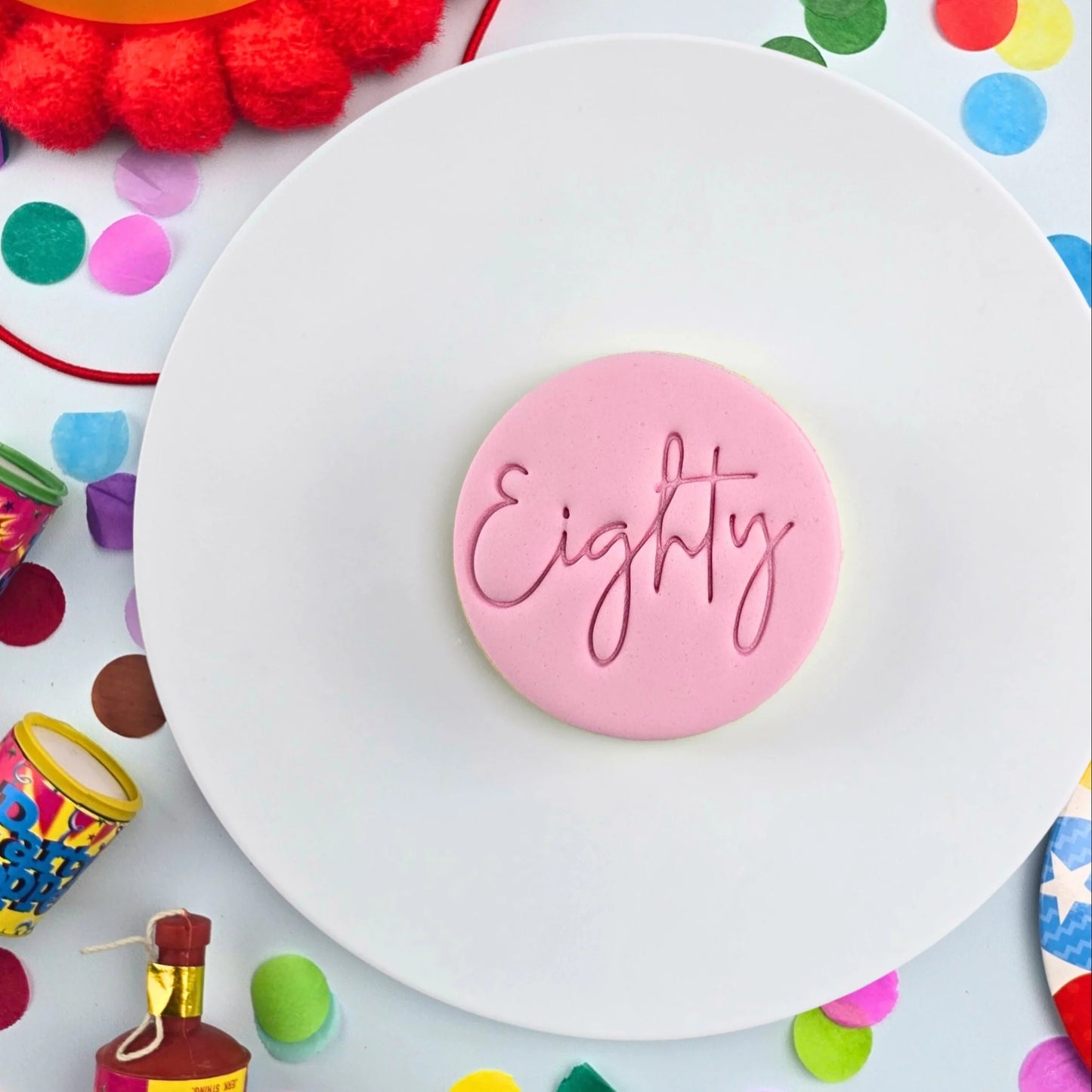 Custom Cookie Cutters Embosser - Eighty.