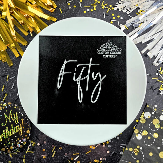 Custom Cookie Cutter - Fifty Debosser