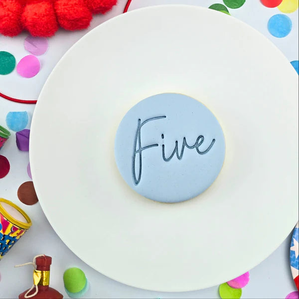 Custom Cookie Cutters - Five Embosser.
