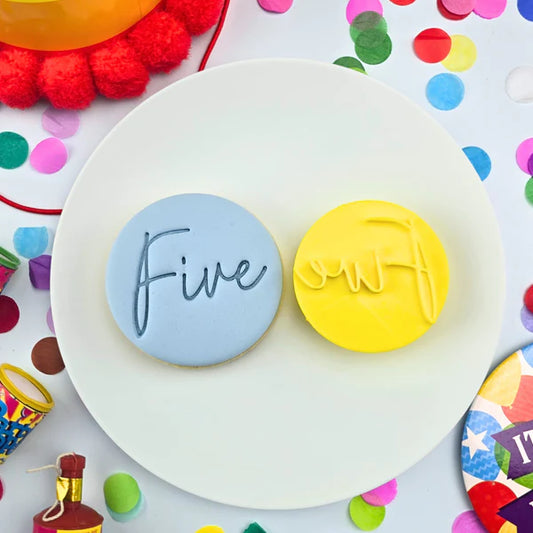 Custom Cookie Cutters - Five Embosser.