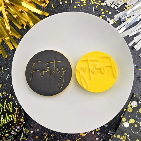 Custom Cookie Cutters Embosser - Forty.