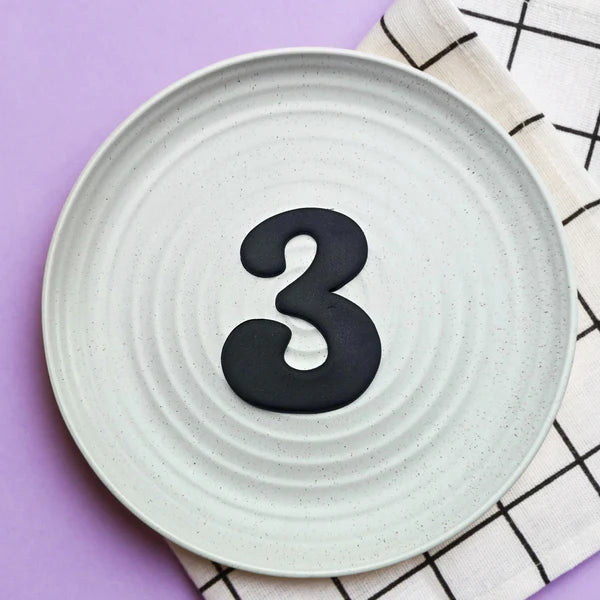Custom Cookie Cutters - 3.5 Inch Number Cutters (Groovy) FULL SET.