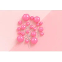 Iconic - Hot Pink Gloss - Ball Toppers - 20PCS
