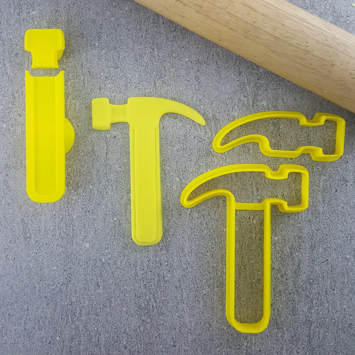 Custom Cookie Cutters - Hammer 3D Embosser and Cutter Set.