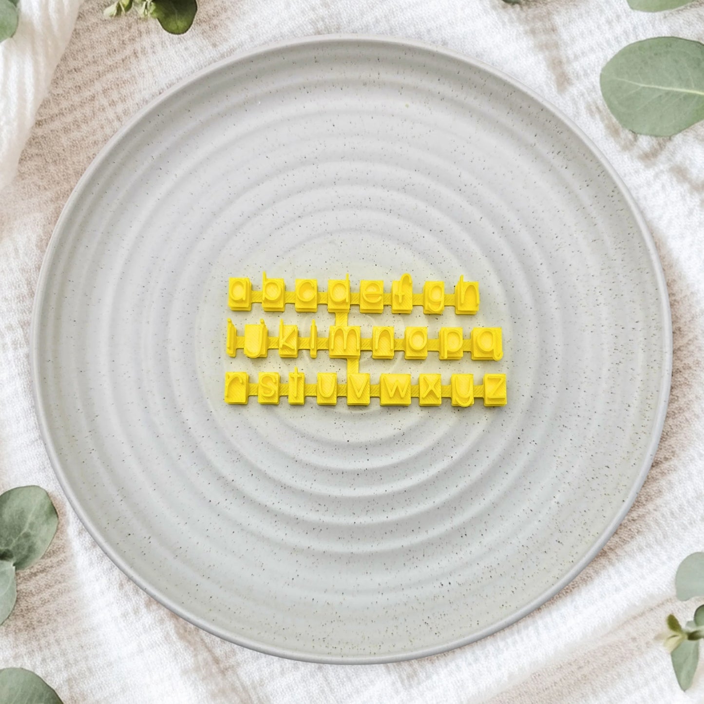 Custom Cookie Cutters - Handwriting Letter Stamps - Lower Case Only.