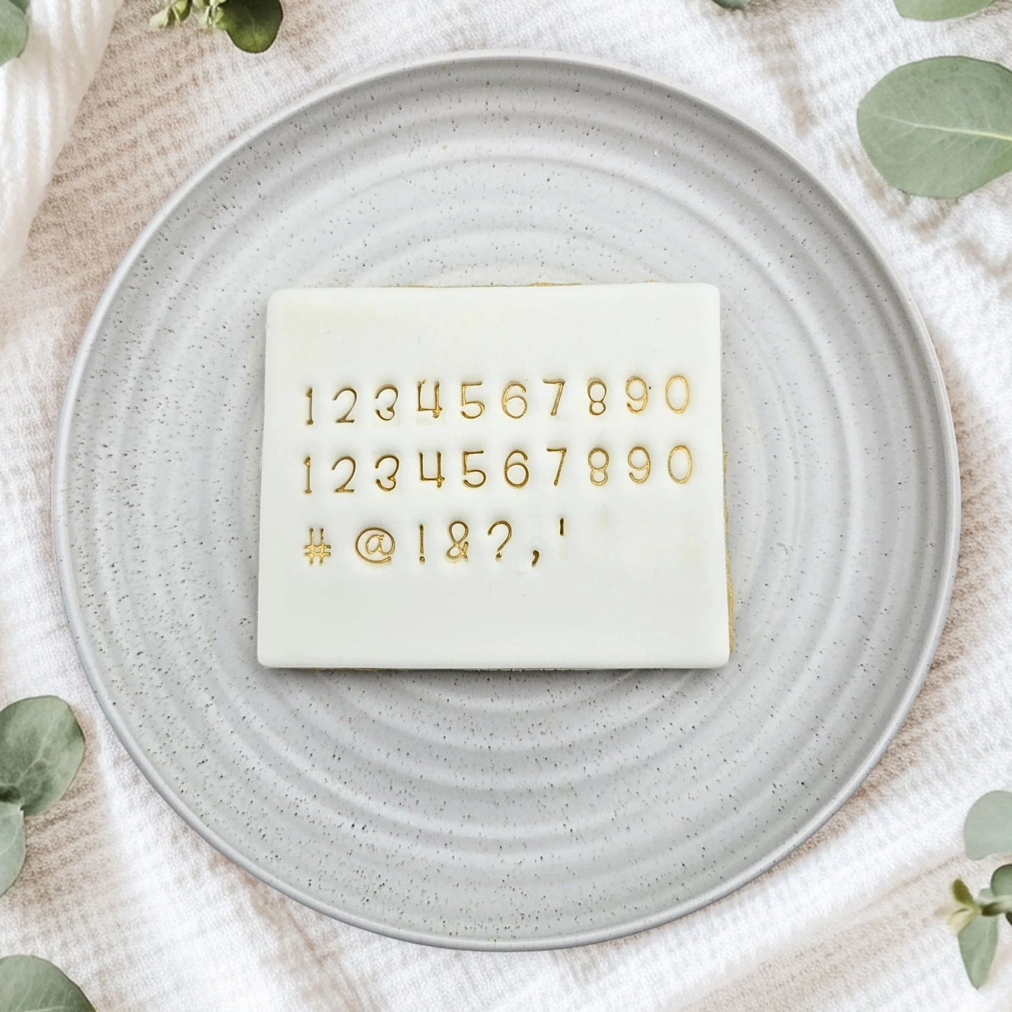 Custom Cookie Cutters - Handwriting Letter Stamps - Number Set Only.