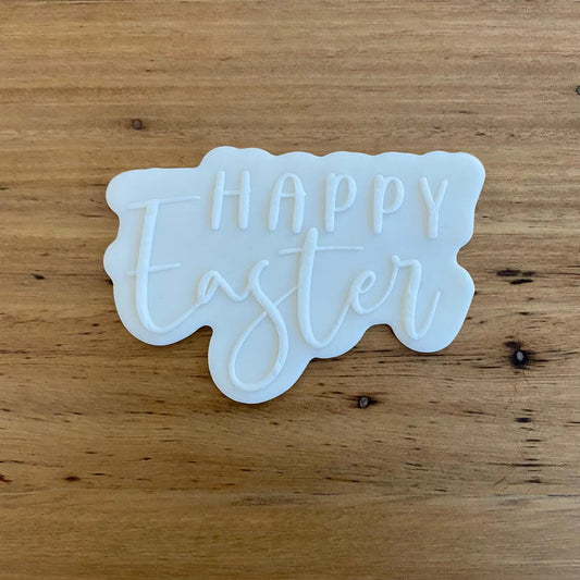 Cookie Cutter Store - Happy Easter Plaque Sign Cookie Cutter & Raised Stamp *Last One*