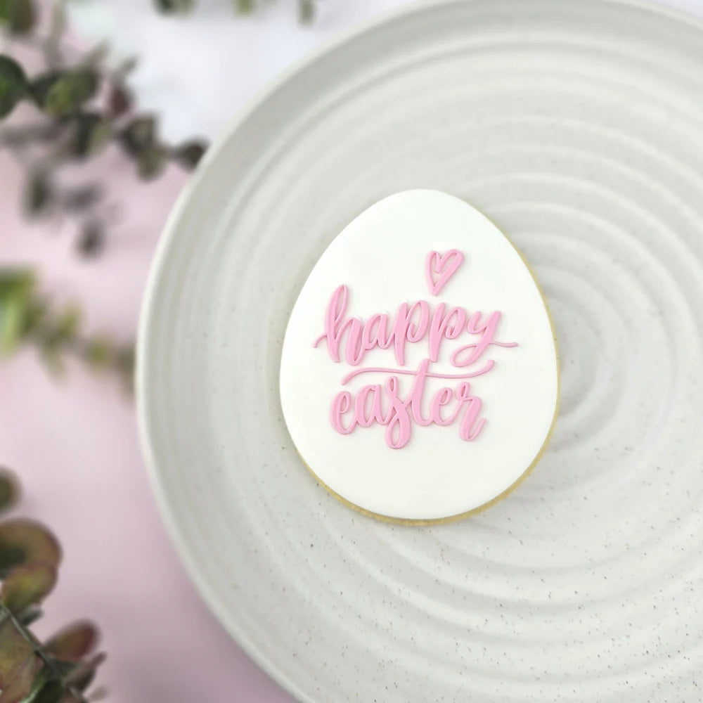 Custom Cookie Cutter Happy Easter Debosser