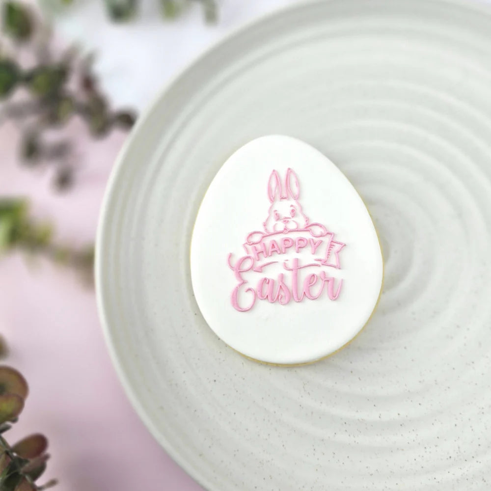 Custom Cookie Cutter Happy Easter Debosser V2