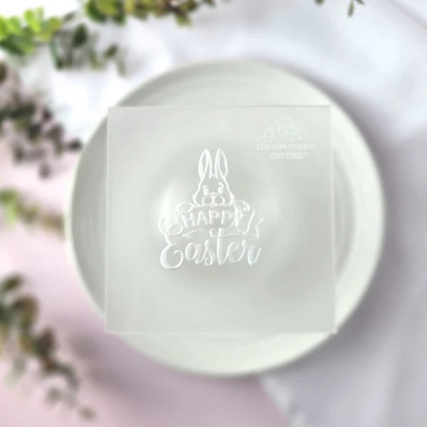 Custom Cookie Cutter Happy Easter Debosser V2
