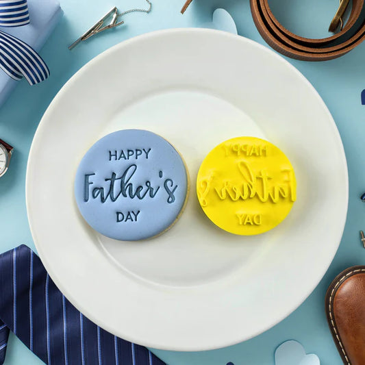 Custom Cookie Cutters Embosser - Happy Father's Day