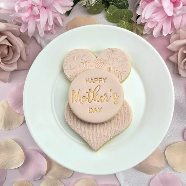 Custom Cookie Cutters Embosser - Happy Mothers Day V2.