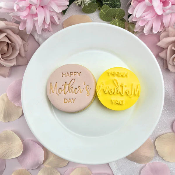 Custom Cookie Cutters Embosser - Happy Mothers Day V2.