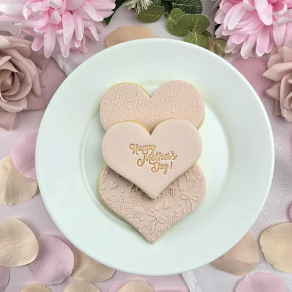 Custom Cookie Cutters Embosser - Happy Mothers Day V4