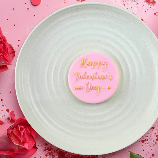 Custom Cookie Cutter - Happy Valentine's Day Debosser