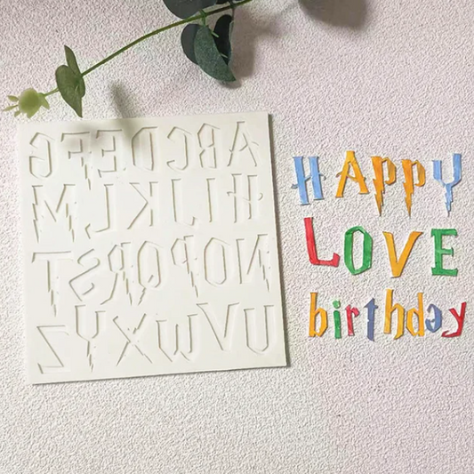 Silicone Mould - Gothic Font - Uppercase - S669