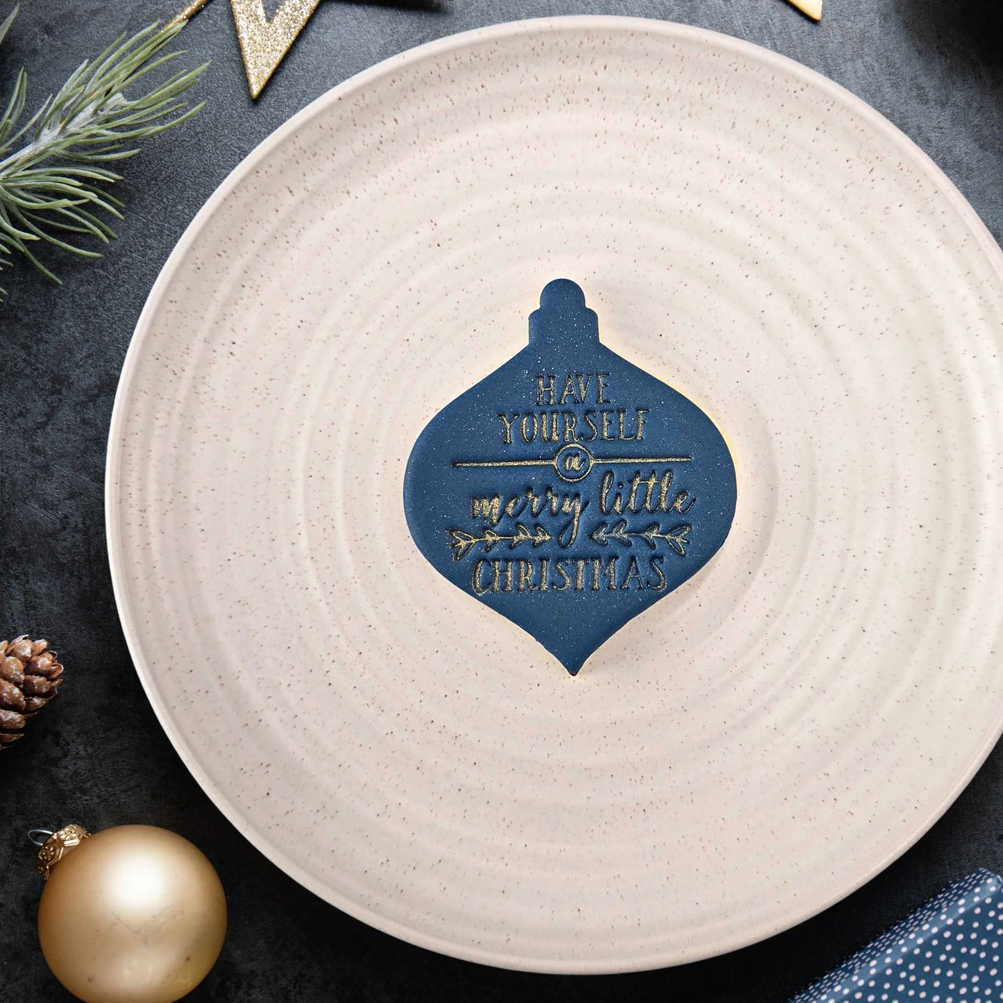 Custom Cookie Cutters - Have yourself a merry little Christmas Embosser.