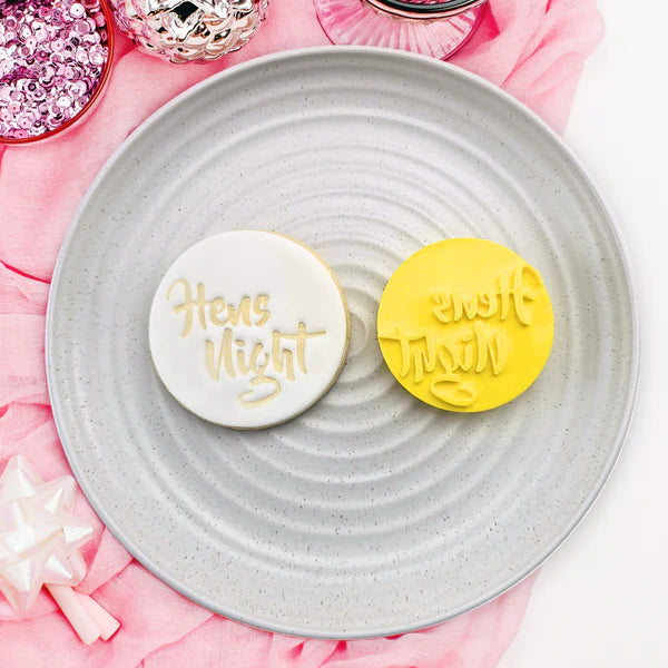 Custom Cookie Cutters Embosser - Hens Night.