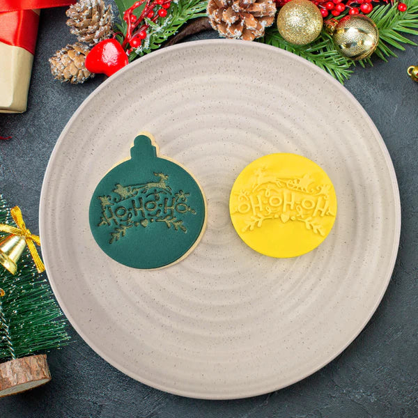 Custom Cookie Cutters - Ho Ho Ho Embosser