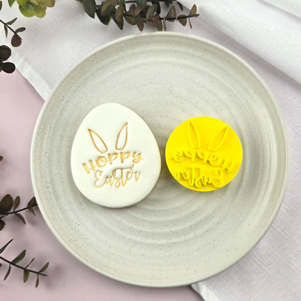 Custom Cookie Cutters Embosser - Hoppy Easter