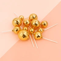 Iconic - Gold - Disco Ball Toppers - 12PCS