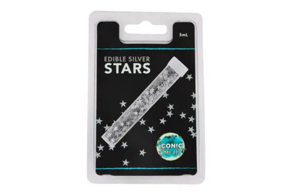 Iconic - Edible Silver Stars - 5ml