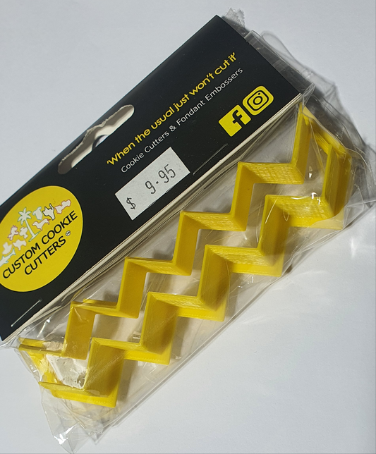 Custom Cookie Cutters - Chevron 100mm.