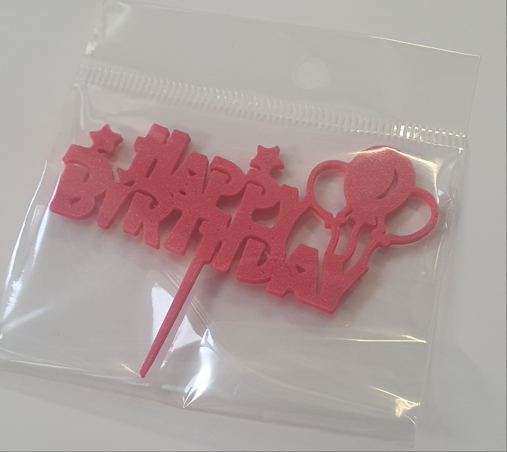 Happy Birthday Cupcake Pick - Assorted Designs