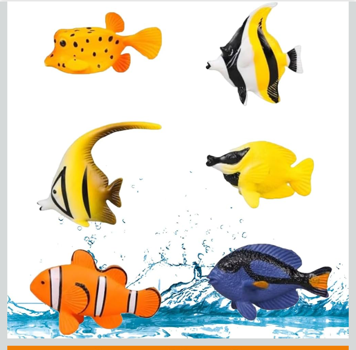 6Pc Tropical Fish Figurine Set