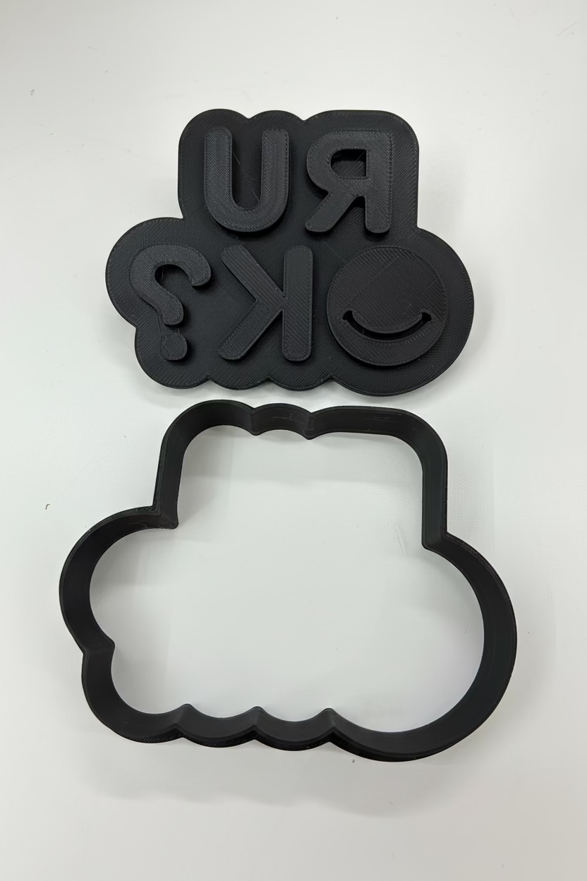 R U OK? - Cookie Cutter & Stamp