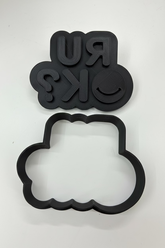 R U OK? - Cookie Cutter & Stamp